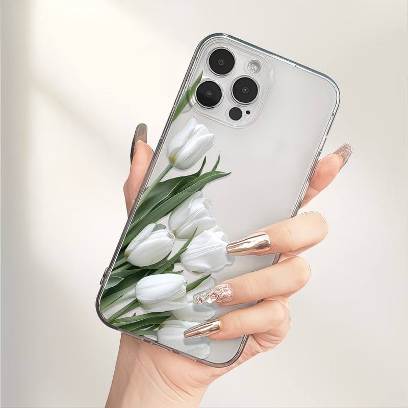 Phone Accessories Iphone - Tulip Printed Phone Case Case For