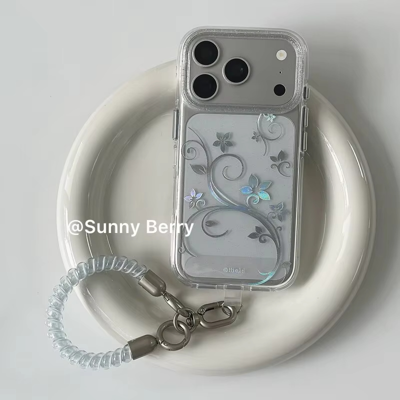Phone Accessories Magnetic - Fashion Simple Flower Vine Y2K Glitter
