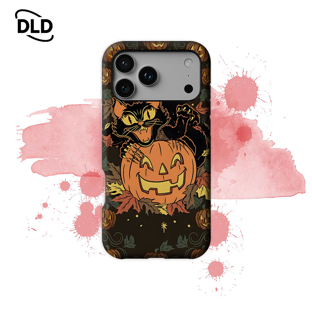 Magnetic Phone Case - Vintage Halloween Cat For Magnetic Phone