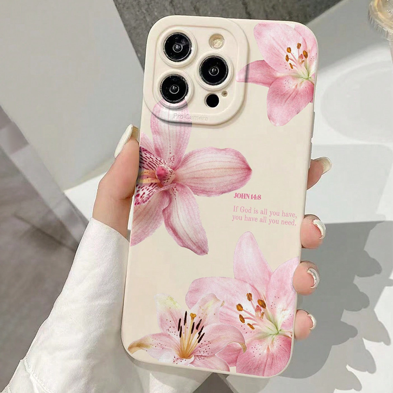 Blue Floral Painted Silicone I - Phone Accessories Iphone 评论和价格