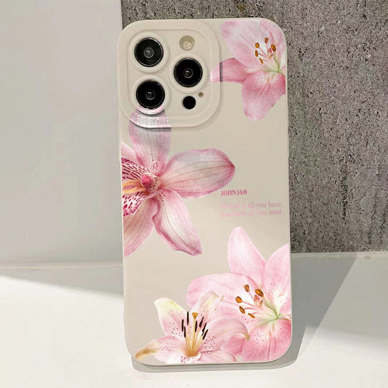 Blue Floral Painted Silicone I - Phone Accessories Iphone 评论和价格