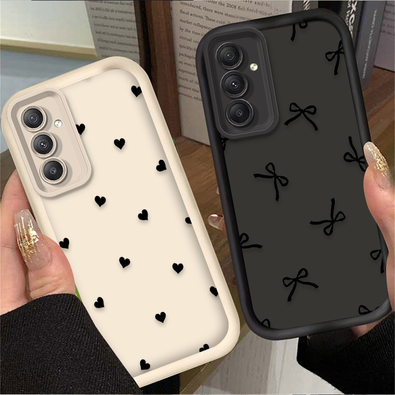 Black Love Heart Bowknot Case  - Phone Accessories Samsung 评论和价格