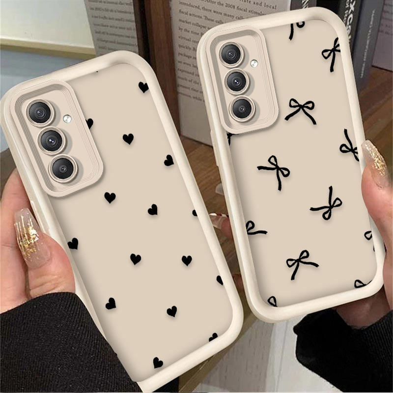 Black Love Heart Bowknot Case  - Phone Accessories Samsung 评论和价格