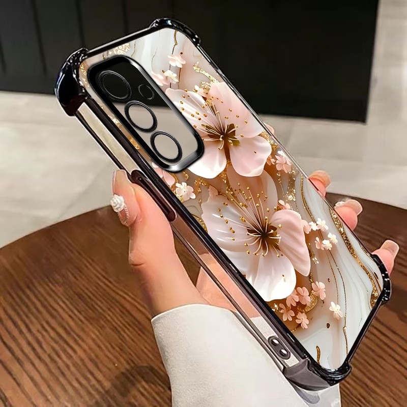 Electroplated Flower Clear Pho - Phone Accessories Samsung 评论和价格