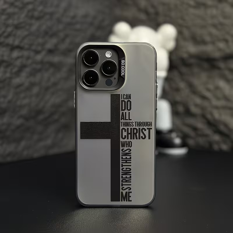 Anti Fingerprint Cross Bible P - Phone Accessories Iphone 评论和价格