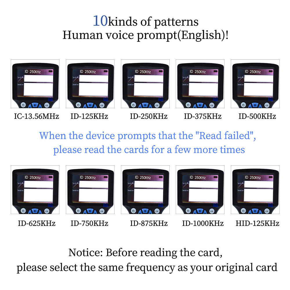 Handheld 10 Frequency RFID NFC - Nfc Card Reader 评论和价格