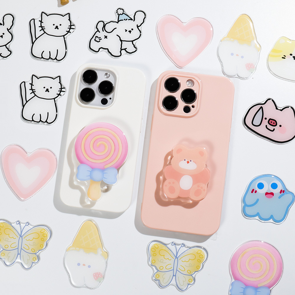 Cute Cartoon Grip Tok Acrylic  - Phone Accessories Popsocket 评论和价格