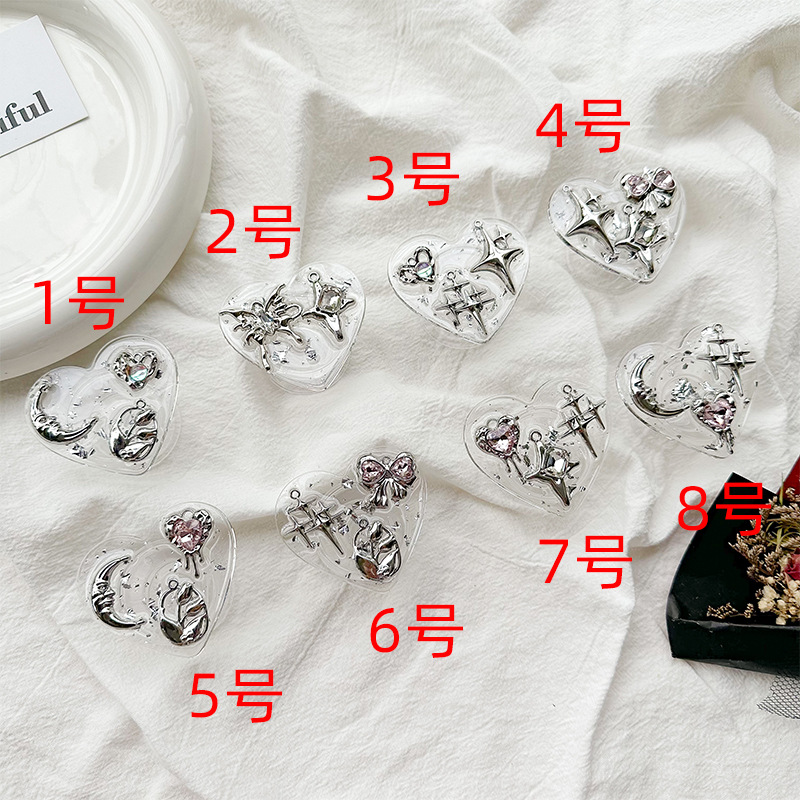 Clear Heart Phone Grip Holder  - Phone Accessories Items 评论和价格