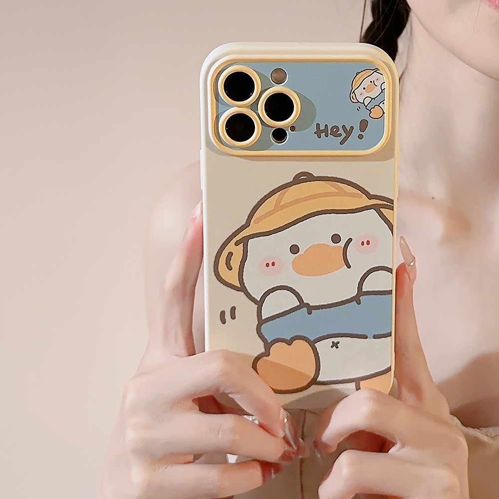 Korean Cartoon Yellow Duck Pho - Phone Accessories Iphone 评论和价格