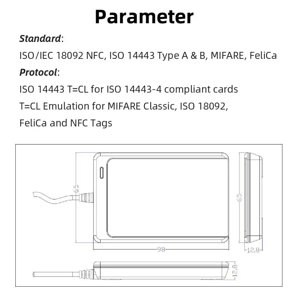 NFC Reader USB ACR122U contact - Nfc Card Reader 评论和价格