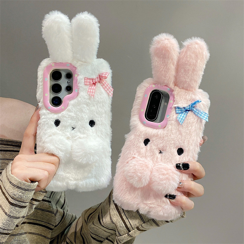 Koren 3D Cartoon Bowknot Rabbi - Phone Accessories Samsung 评论和价格