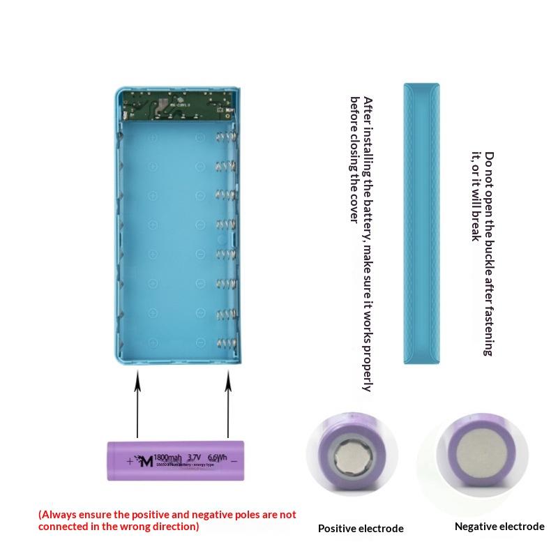 1pc DIY 8*18650 Battery Power  - Phone Accessories Types 评论和价格