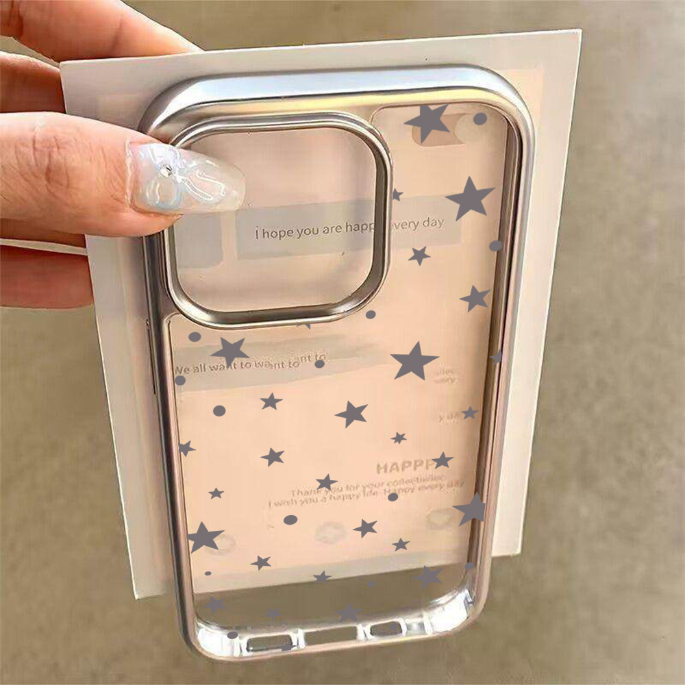 Y2K Stars Fashion Clear Cases  - Phone Accessories Iphone 评论和价格