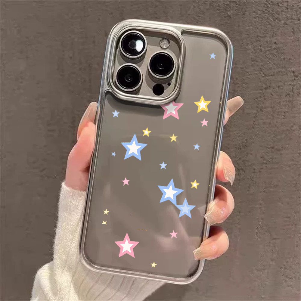 Y2K Stars Fashion Clear Cases  - Phone Accessories Iphone 评论和价格