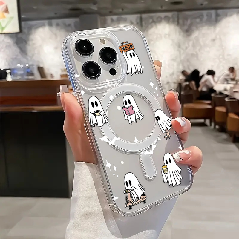 Magnetic Halloween Ghost Print - Magnetic Phone Case 评论和价格