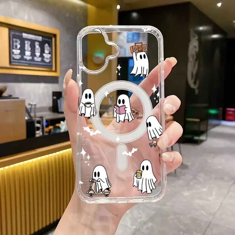 Magnetic Halloween Ghost Print - Magnetic Phone Case 评论和价格