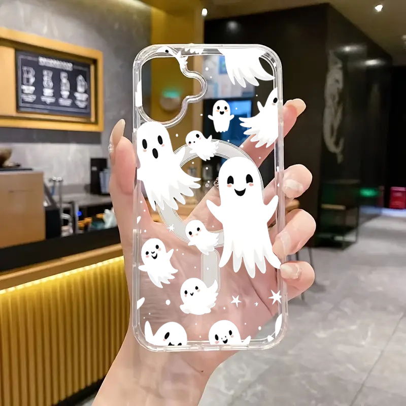 Magnetic Halloween Ghost Print - Magnetic Phone Case 评论和价格