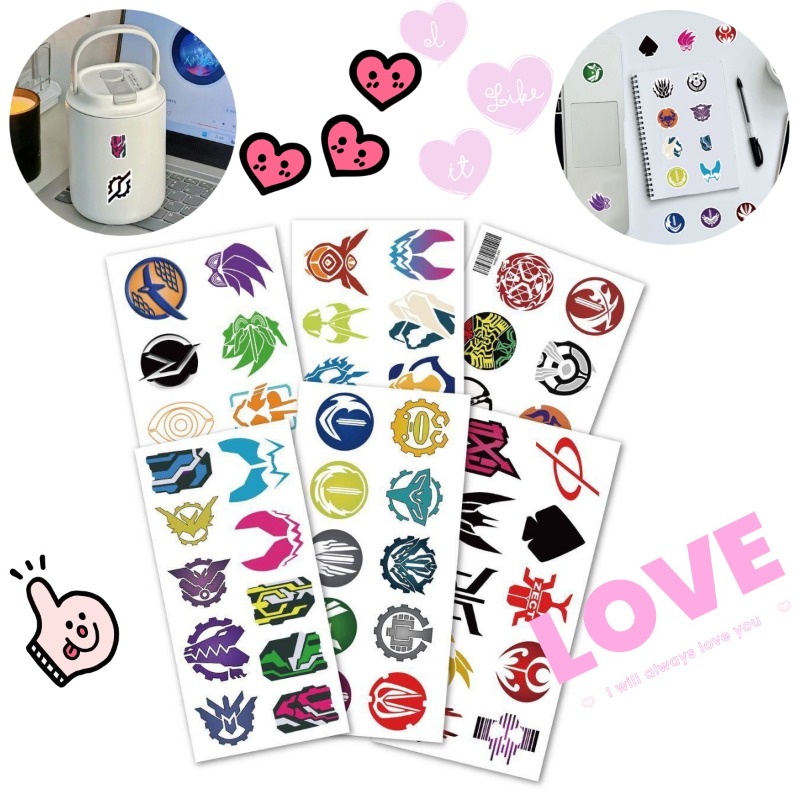 60 Sheets Kamen Rider Logo Sti - Phone Accessories Items 评论和价格