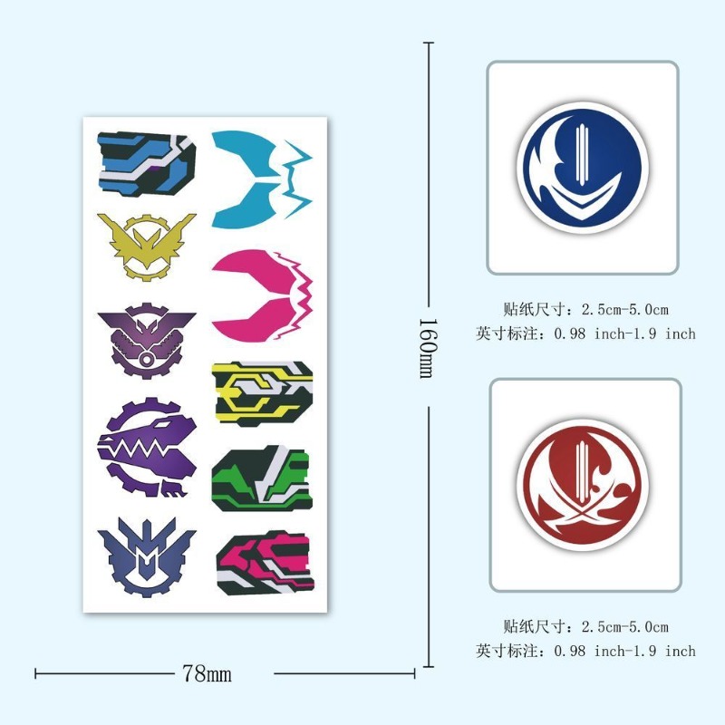 60 Sheets Kamen Rider Logo Sti - Phone Accessories Items 评论和价格