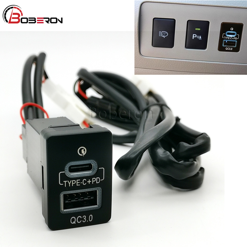Blue LED QC3.0 USB Car Dual Ch - Phone Accessories Types 评论和价格